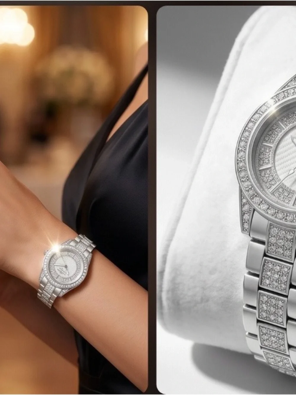 Invicta Silver Crystal Accent Women's Bracelet Watch